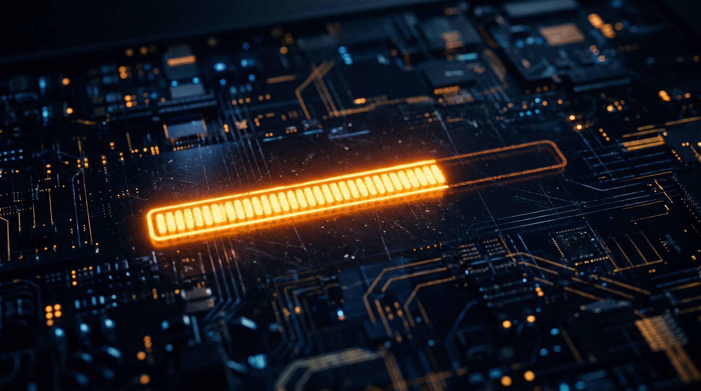 Web lenta — pantalla de carga con indicador de rendimiento